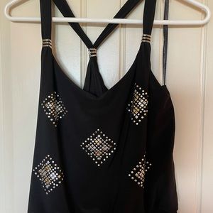 Long Razorback style dress